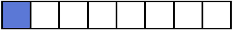 Ultramarine Rectangle Fraction 1:8