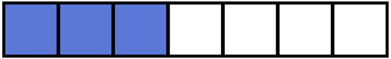 Ultramarine Rectangle Fraction 3:7