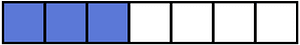 Ultramarine Rectangle Fraction 3:7