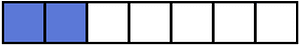 Ultramarine Rectangle Fraction 2:7