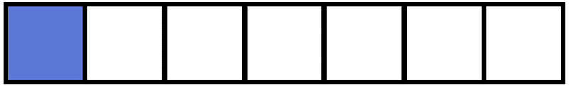 Ultramarine Rectangle Fraction 1:7