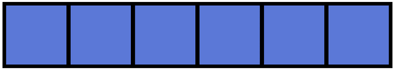 Ultramarine Rectangle Fraction 6:6