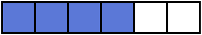 Ultramarine Rectangle Fraction 4:6