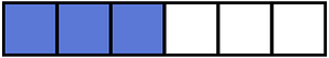 Ultramarine Rectangle Fraction 3:6