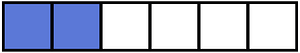 Ultramarine Rectangle Fraction 2:6