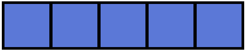 Ultramarine Rectangle Fraction 5:5