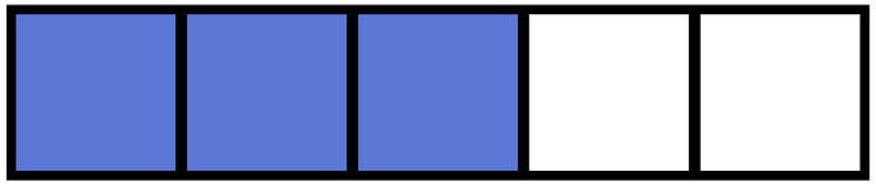 Ultramarine Rectangle Fraction 3:5
