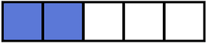 Ultramarine Rectangle Fraction 2:5