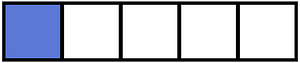Ultramarine Rectangle Fraction 1:5