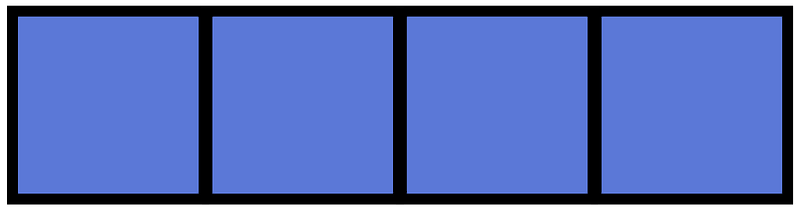 Ultramarine Rectangle Fraction 4:4