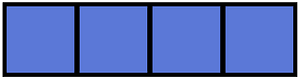 Ultramarine Rectangle Fraction 4:4