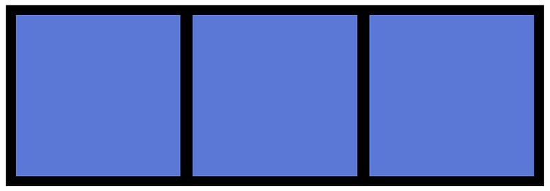 Ultramarine Rectangle Fraction 3:3