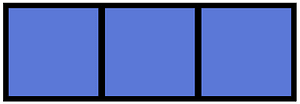 Ultramarine Rectangle Fraction 3:3