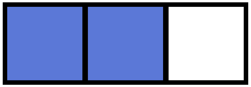 Ultramarine Rectangle Fraction 2:3