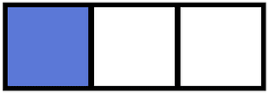 Ultramarine Rectangle Fraction 1:3