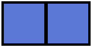Ultramarine Rectangle Fraction 2:2