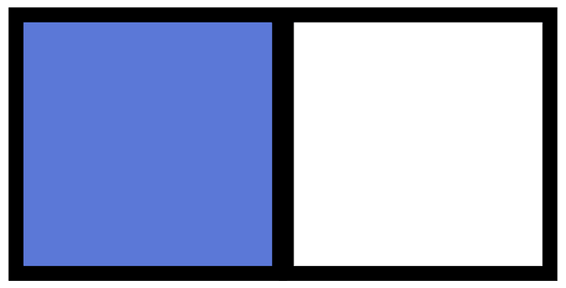 Ultramarine Rectangle Fraction 1:2