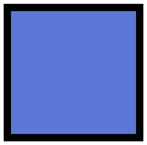 Ultramarine Rectangle Fraction 1:1