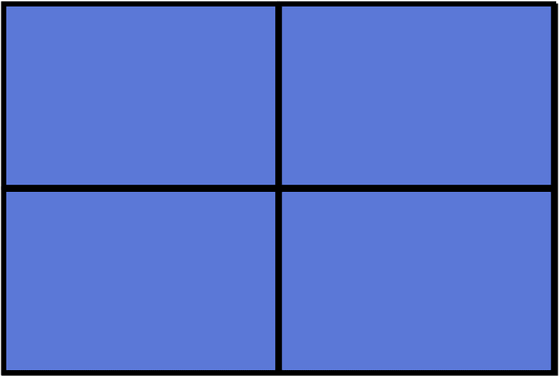 Ultramarine Rectangle Fraction 4:4