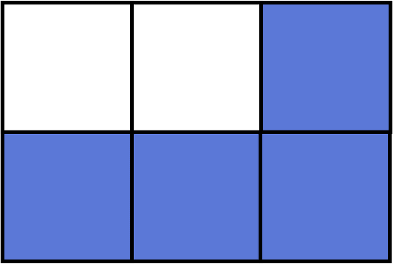 Ultramarine Rectangle Fraction 4:6
