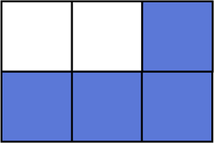 Ultramarine Rectangle Fraction 4:6