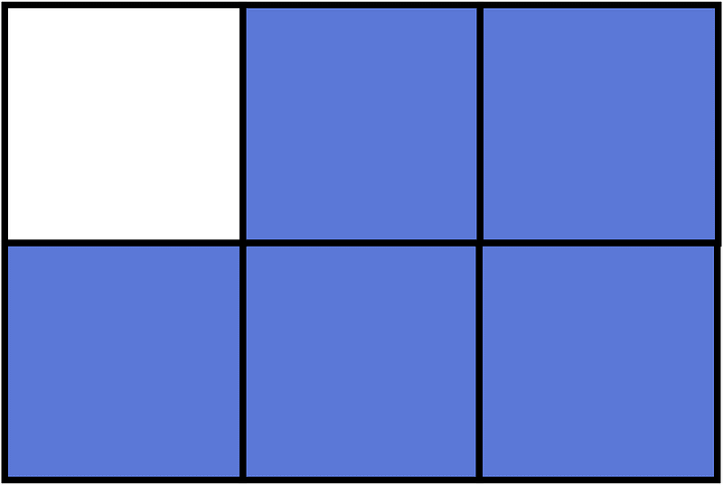 Ultramarine Rectangle Fraction 5:6