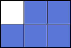 Ultramarine Rectangle Fraction 5:6