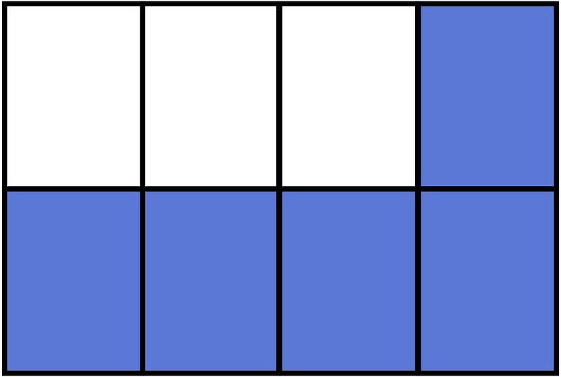 Ultramarine Rectangle Fraction 5:8