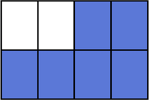 Ultramarine Rectangle Fraction 6:8