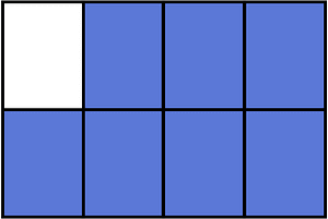 Ultramarine Rectangle Fraction 7:8