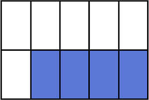 Ultramarine Rectangle Fraction 4:10