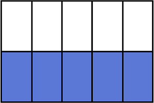 Ultramarine Rectangle Fraction 5:10