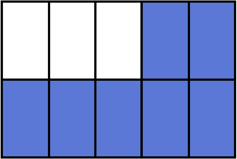 Ultramarine Rectangle Fraction 7:10