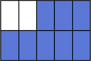 Ultramarine Rectangle Fraction 8:10