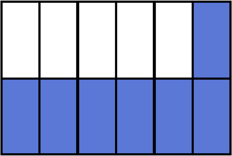 Ultramarine Rectangle Fraction 7:12