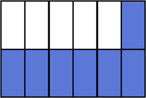 Ultramarine Rectangle Fraction 7:12