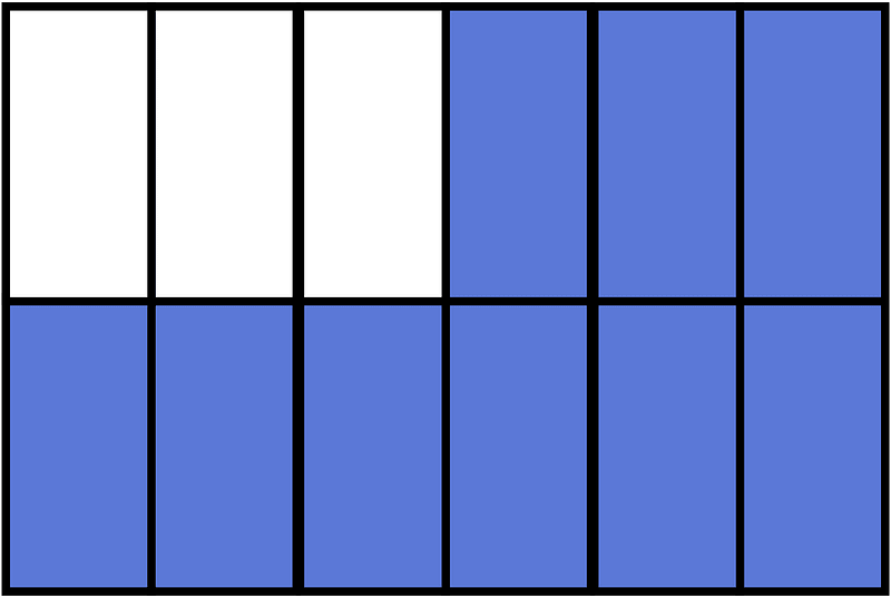 Ultramarine Rectangle Fraction 9:12