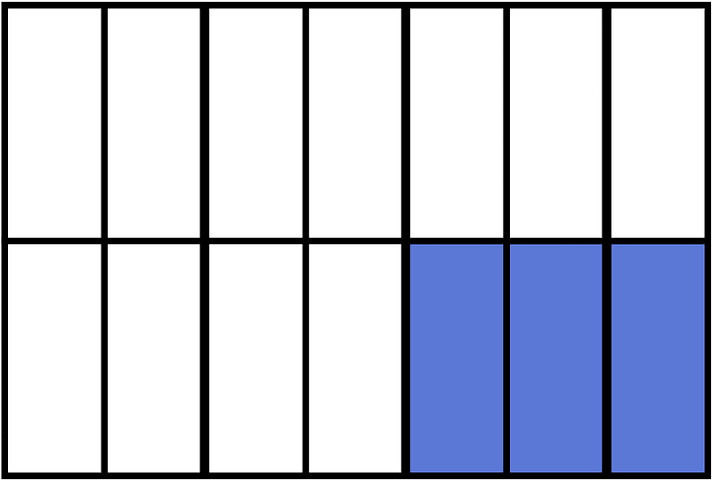 Ultramarine Rectangle Fraction 3:14