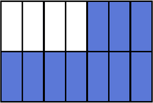 Ultramarine Rectangle Fraction 10:14