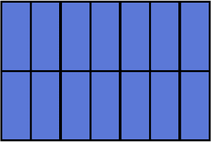 Ultramarine Rectangle Fraction 14:14