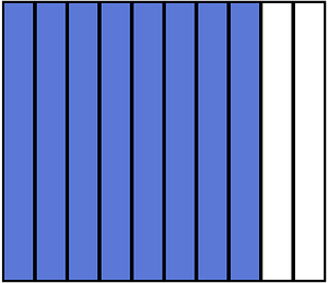 Ultramarine Rectangle Fraction 8:10
