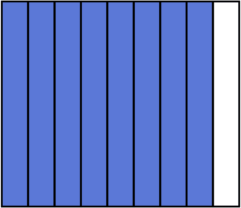 Ultramarine Rectangle Fraction 8:9