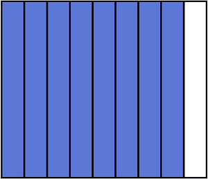 Ultramarine Rectangle Fraction 8:9