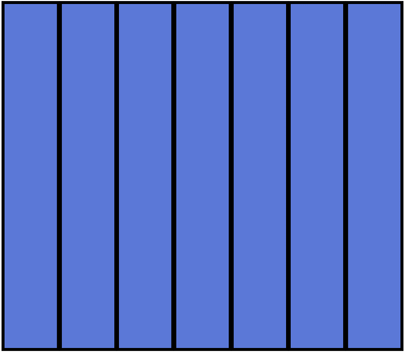 Ultramarine Rectangle Fraction 7:7
