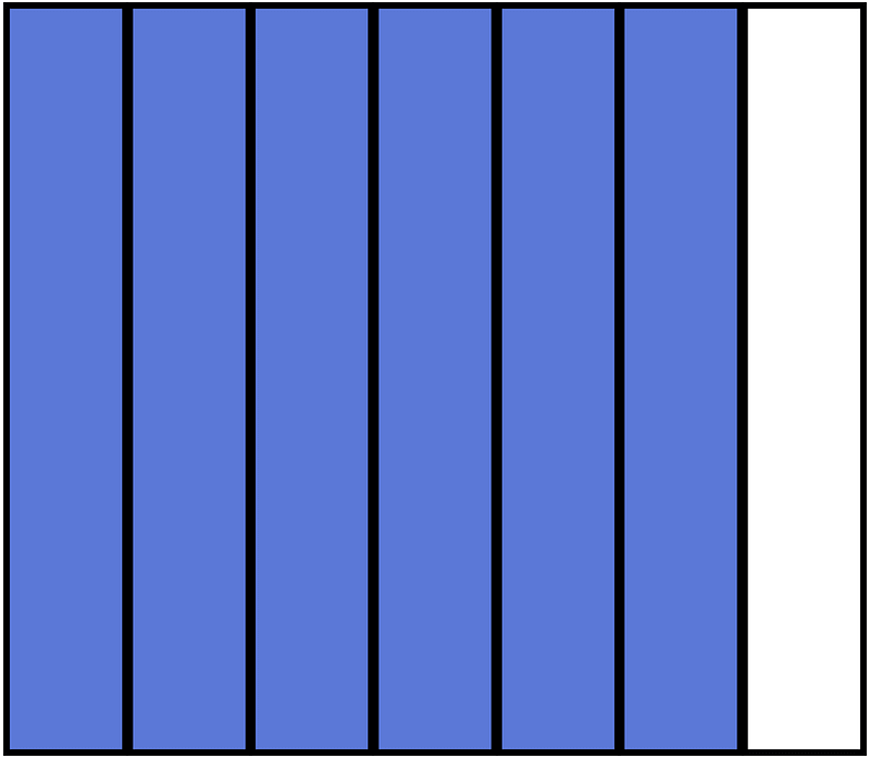 Ultramarine Rectangle Fraction 6:7