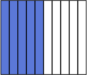 Ultramarine Rectangle Fraction 5:10