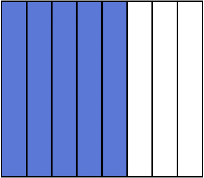 Ultramarine Rectangle Fraction 5:8