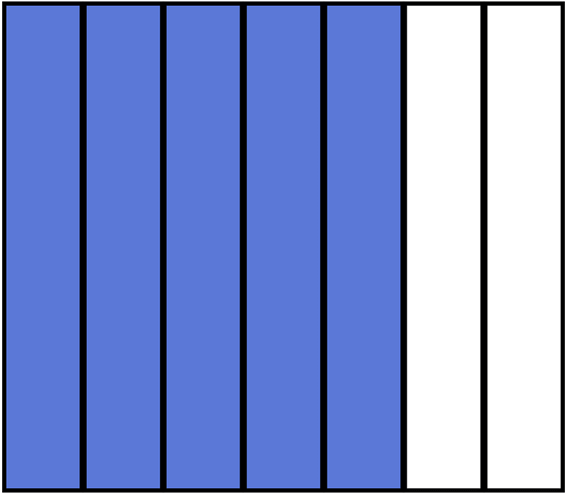 Ultramarine Rectangle Fraction 5:7