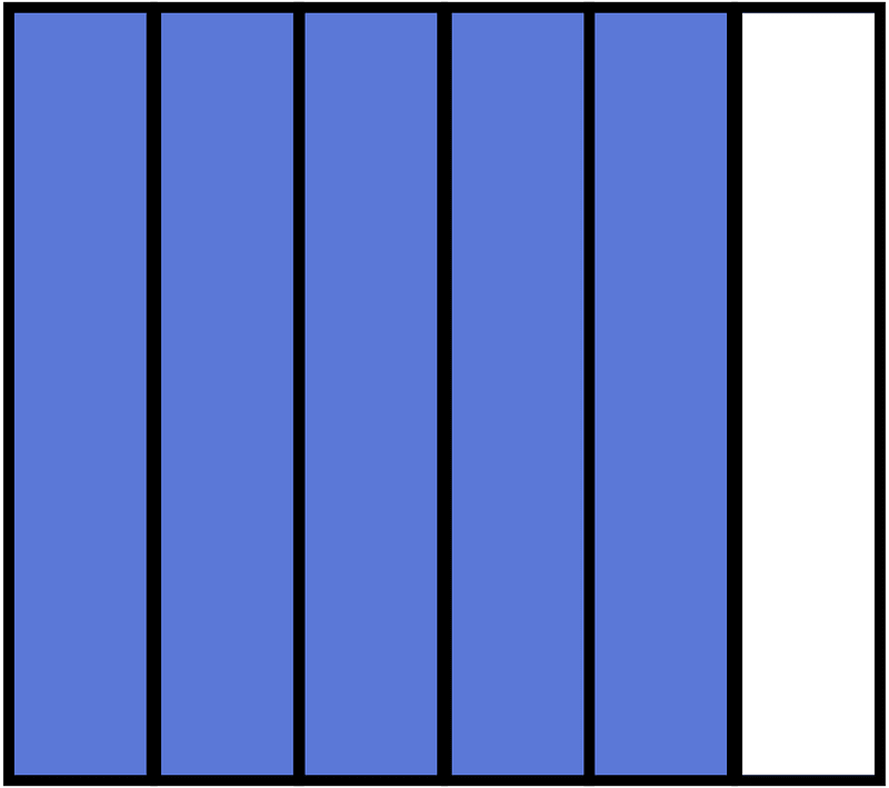 Ultramarine Rectangle Fraction 5:6