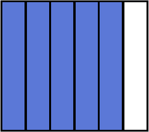 Ultramarine Rectangle Fraction 5:6